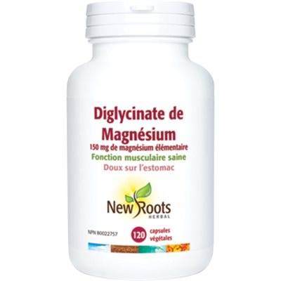 New Roots Diglycinate de Magnésium Plus 120caps New Roots Diglycinate de Magnésium Plus 120caps