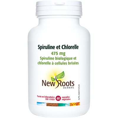 New Roots Spiruline et Chlorelle 60caps