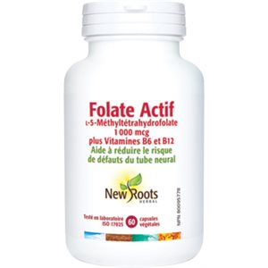 New Roots Folate Actif 60caps