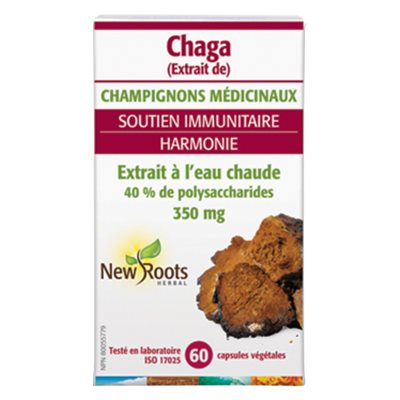 New Roots Chaga Extract 60 capsules New Roots Chaga Extract 60 capsules