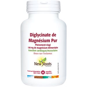 New Roots Pure Magnesium Bisglycinate 130 mg 60caps