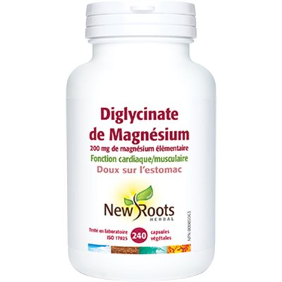 New Roots Magnesium Bisglycinate 200 mg 240caps