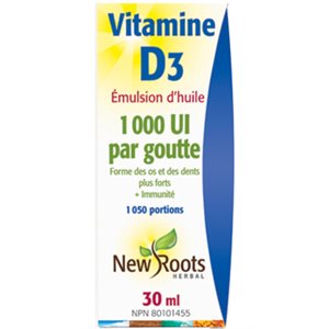 New Roots Vitamine D3 (liquide) 30ml