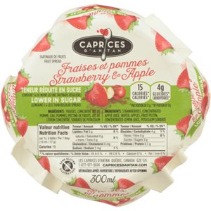 Caprices d'Antan Fruit Spread Strawberry & Apple 300 ml