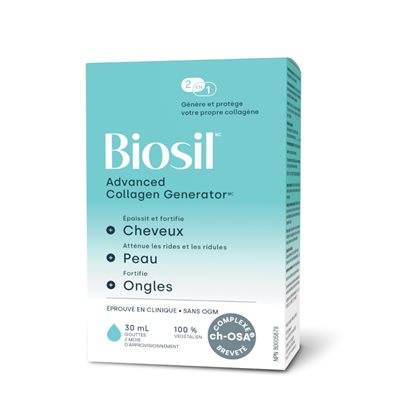 Biosil™ Biosil™ Choline-Stabilized Orthosilicic Acid® Hair * Skin * Nails 30 Ml Liquid
