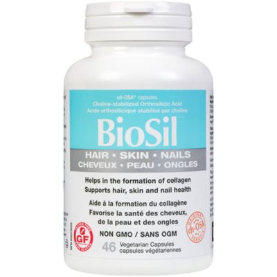 BioSil™ BioSil Acide orthosilicique stabilisé par choline(MD) 46 capsules végétariennes