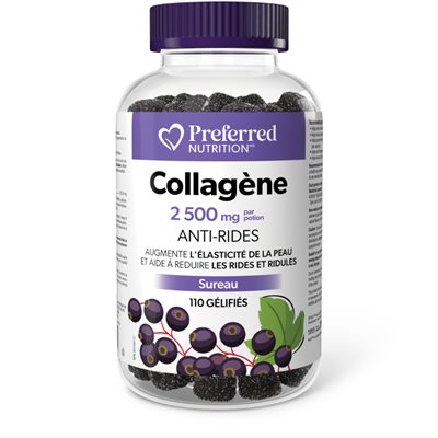 preferred nutrition , collagène 2500mg, 110gélifiés (Sureau)