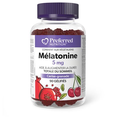 preferred nutrition mélatonine 5mg , 90 gélifiés (cerise-grenade) preferred nutrition mélatonine 5mg , 90 gélifiés (cerise-grenade)