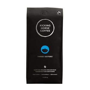 Kicking Horse Coffee Three Sisters Café à Grains Entiers Velouté 454 g