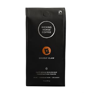 Kicking Horse Coffee Grizzly Claw Café Moulu Corsé 284 g