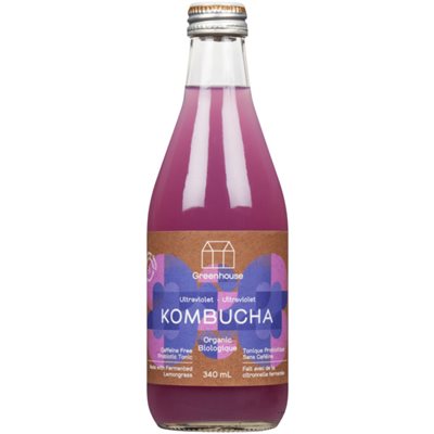 Greenhouse Kombucha Ultraviolet Biologique 340 ml Greenhouse Kombucha Ultraviolet Biologique 340 ml