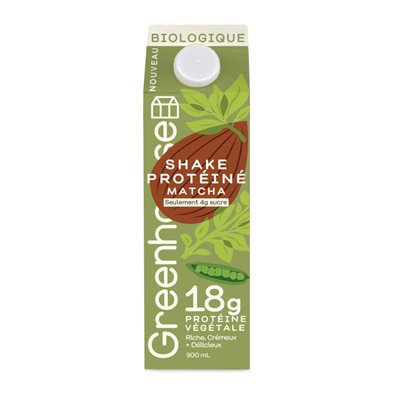 Greenhouse SHAKE PROTÉINÉ MATCHA 900ml Greenhouse SHAKE PROTÉINÉ MATCHA 900ml