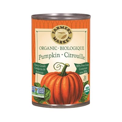 Farmer's Market Citrouille Biologique 398 ml Farmer's Market Citrouille Biologique 398 ml
