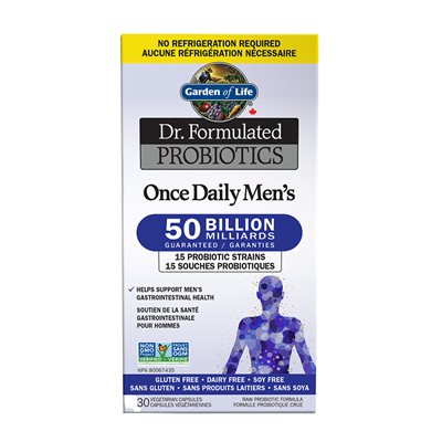 Garden Of Life Dr. Formulated - Probiotiques Une par Jour pour Hommes - Caps végés - Longue conservation Garden Of Life Dr. Formulated - Probiotiques Une par Jour pour Hommes - Caps végés - Longue conservation