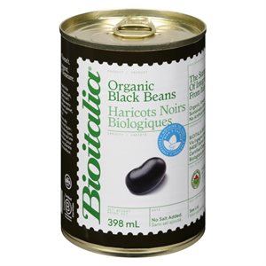 Bioitalia Haricots Noirs Biologiques 398 ml