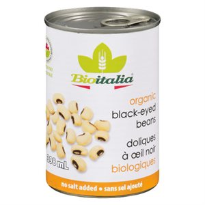 Bioitalia Black-Eyed Beans Organic 398 ml 