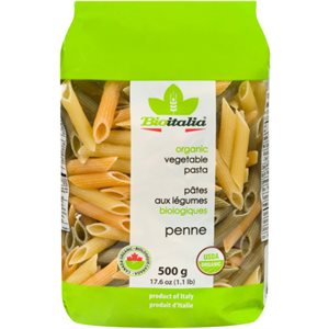 Bioitalia Organic Vegetable Pasta Penne 500 g