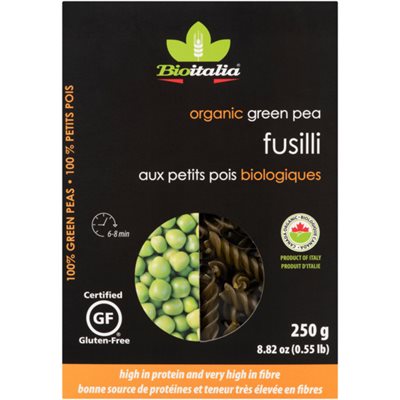 Bioitalia Fusilli Organic Green Pea 250 g 