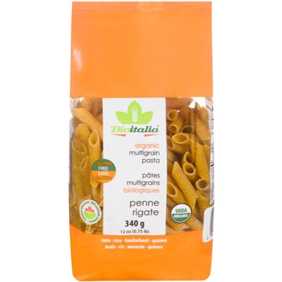 Bioitalia Organic Multigrain Pasta Penne Rigate 340 g 