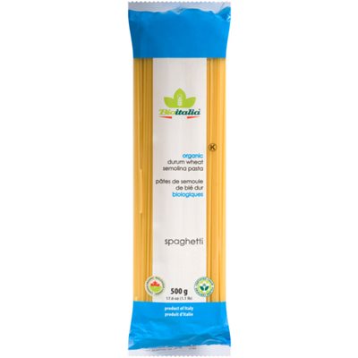 Bioitalia Organic Durum Wheat Semolina Pasta Spaghetti 500 g