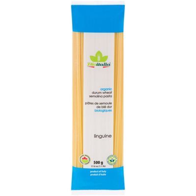 Bioitalia Pâtes de Semoule de Blé Dur Biologiques Linguine 500 g Bioitalia Pâtes de Semoule de Blé Dur Biologiques Linguine 500 g