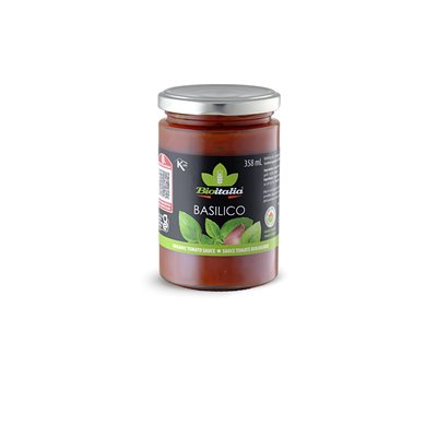 Bioitalia Sauce au Basilic Biologique 358 ml Bioitalia Sauce au Basilic Biologique 358 ml