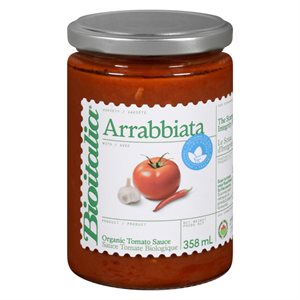 Bioitalia Sauce Arrabbiata Biologique 358 ml
