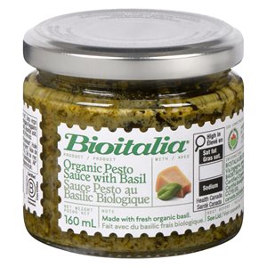 Bioitalia Pesto Sauce with Basil Organic 160 ml