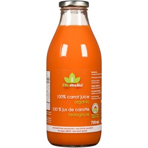 Bioitalia 100% Carrot Juice Organic 750 ml 