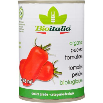 Bioitalia Tomates Pelées Biologiques 398 ml Bioitalia Tomates Pelées Biologiques 398 ml