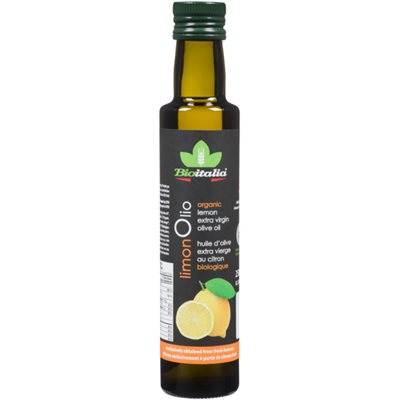 Bioitalia Limon Olio Organic Lemon Extra Virgin Olive Oil 250 ml 