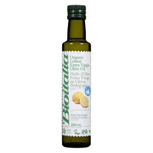 Bioitalia Limon Olio Huile d'Olive Extra Vierge au Citron Biologique 250 ml