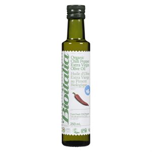 Bioitalia Peper Olio Huile d'Olive Extra Vierge au Piment Biologique 250 ml