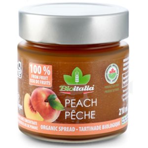 Bioitalia Organic Peach Spread 210Ml