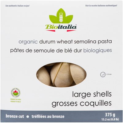Bioitalia Pâtes de Semoule de Blé Dur Biologiques Grosses Coquilles 375 g Bioitalia Pâtes de Semoule de Blé Dur Biologiques Grosses Coquilles 375 g