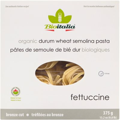 Bioitalia Fettuccine Tréfilées au Bronze 375 g Bioitalia Fettuccine Tréfilées au Bronze 375 g