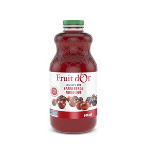 Fruit D'Or Jus De Canneberge Pur 946Ml