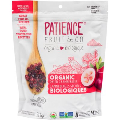 Patience Fruit & Co Canneberges Séchées Biologiques 283 g Patience Fruit & Co Canneberges Séchées Biologiques 283 g