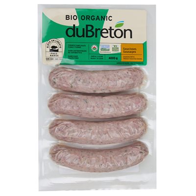 duBreton Saucisses Oignons Rôtis Biologiques