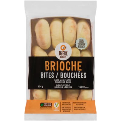 Ozery Bakery Bouchées de Brioche Légéres Brioche Bouchées 12 Bouchées 324 g Ozery Bakery Bouchées de Brioche Légéres Brioche Bouchées 12 Bouchées 324 g