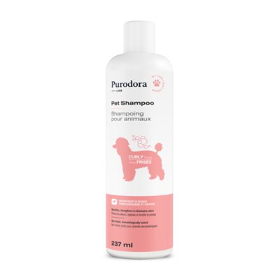 PURODORA LAB Shampoing pour animaux à poils frisés 237 ml PURODORA LAB Shampoing pour animaux à poils frisés 237 ml