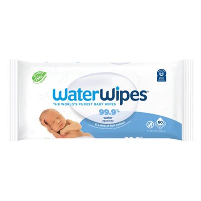 Water Wipes LINGETTES BÉBÉ 60un Water Wipes LINGETTES BÉBÉ 60un