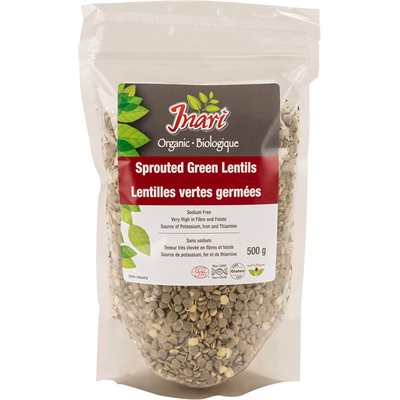 Inari Lentilles Vertes Germees Bio 500G Inari Lentilles Vertes Germees Bio 500G