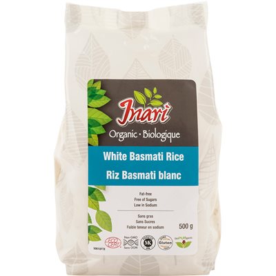 Inari Riz Basmati Blanc Bio 500G Inari Riz Basmati Blanc Bio 500G