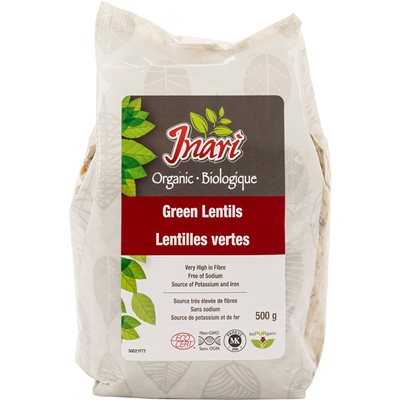 Inari Lentilles Vertes Bio 500G Inari Lentilles Vertes Bio 500G
