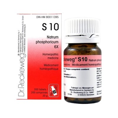  Dr.Reckeweg S10 - Natrum phos 6X 200 tablets
