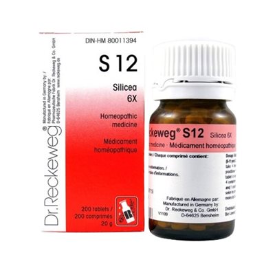  Dr.Reckeweg S12 - Silicea 6X 200 tablets
