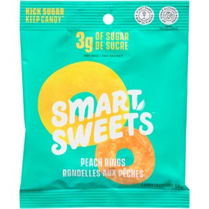 Smart Sweets Candy Peach Rings 50 g 