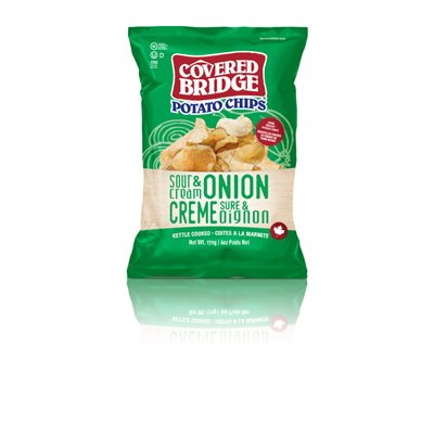 COVERED BRIDGE CROUSTILLES CRÈME SURE OIGNON 170g COVERED BRIDGE CROUSTILLES CRÈME SURE OIGNON 170g