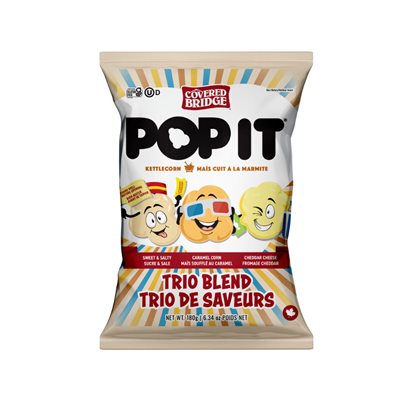 Covered Bridge Popit Kettlecorn Trio Blend 180G